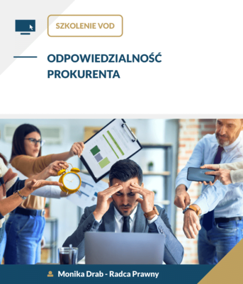 prokurent Prokurent – odpowiedzialność