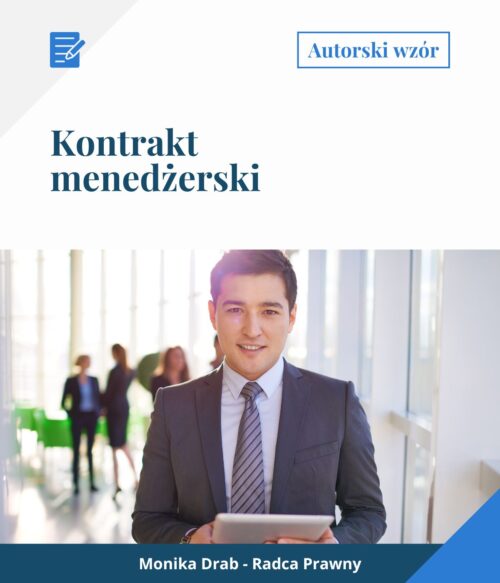 drab legal kontrakt menedzerski Kontrakt menedżerski – wzór umowy