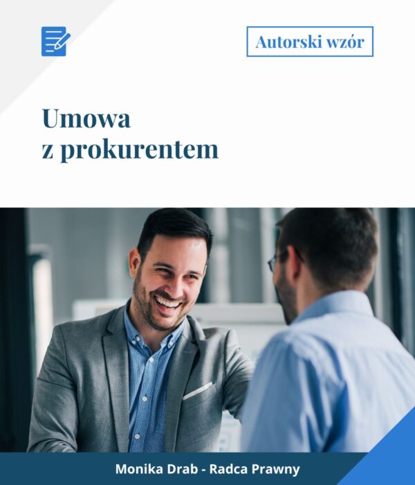 prokurent Prokurent - Wzór umowy
